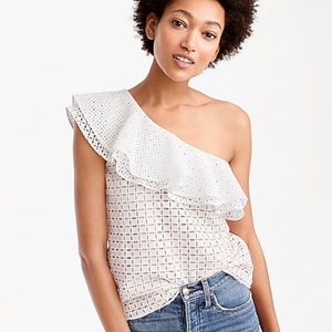 NWT J.Crew One Shoulder Top